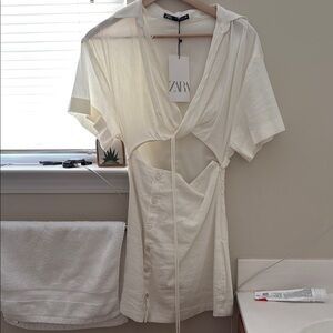 Zara Cream Mini Dress